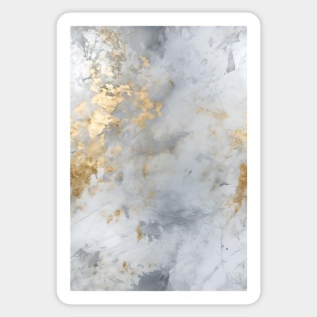 Abstract Golden Marble Texture Sticker by UmagineArts